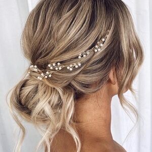 Gold Pearl Hair Vine